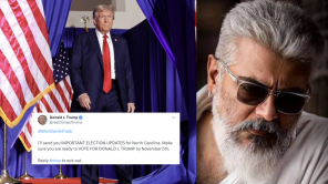 Donald Trump Tweets to Ajith Fan Page